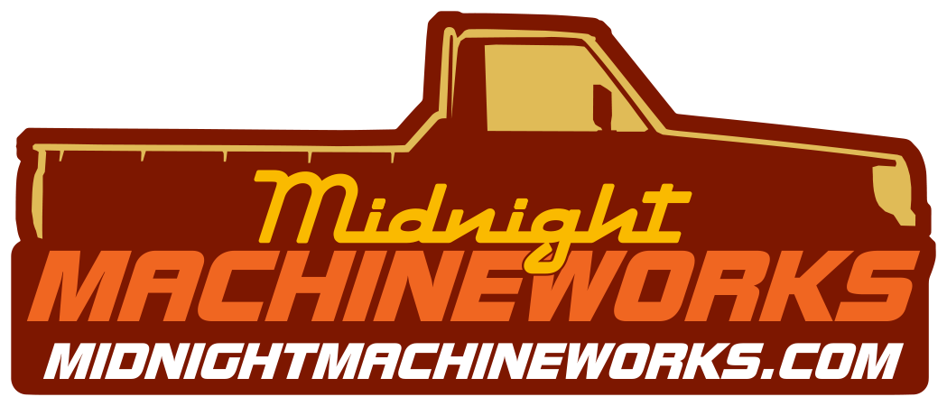 Midnight Machine Works orange sticker